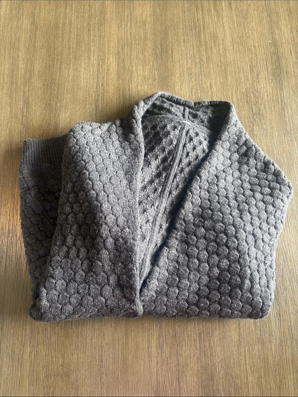 lululemon athletica Gray Textured Open-Front Women's Cardigan